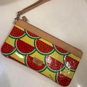 Watermelon consuela clutch